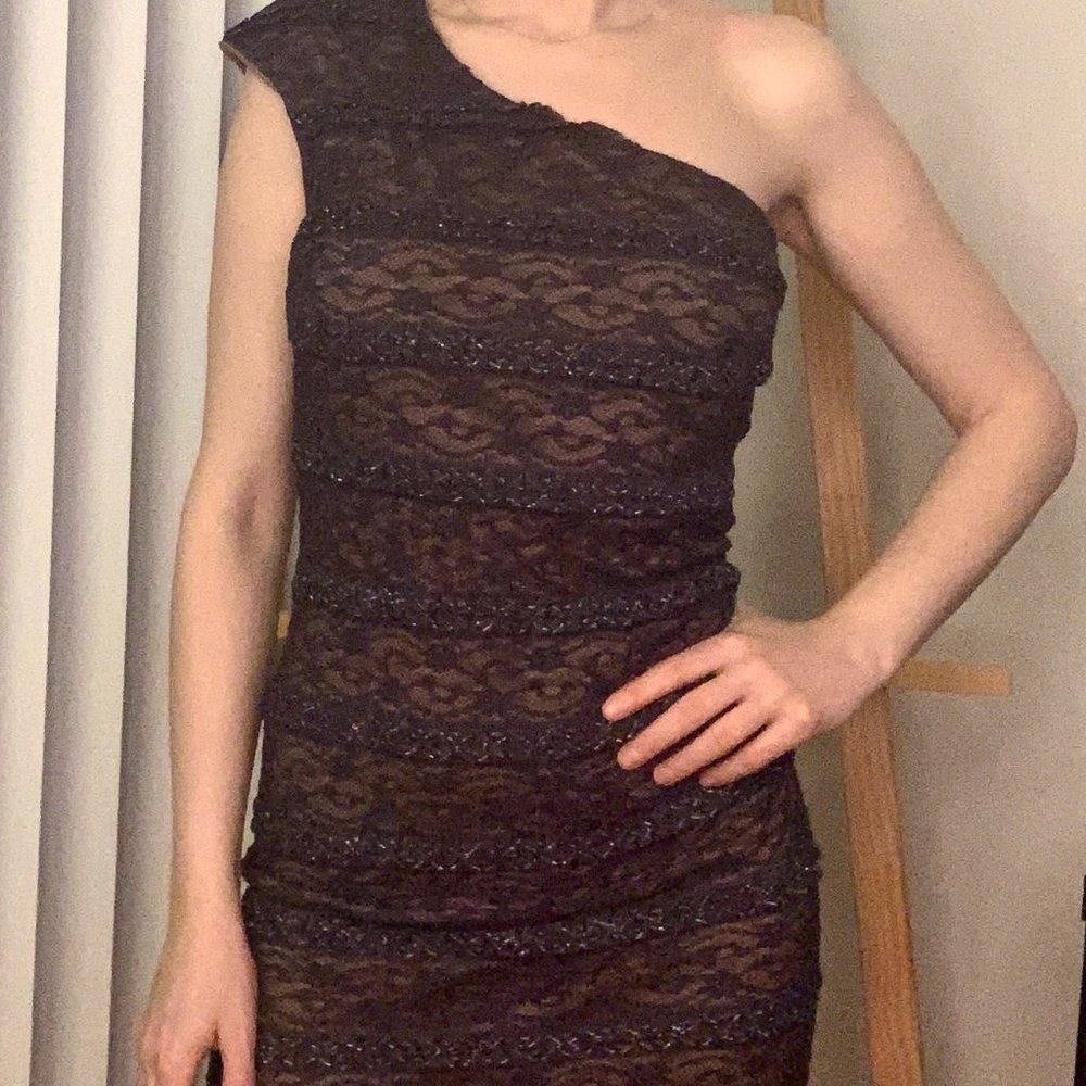 DRESS MYSTIC with nude lining xs, small